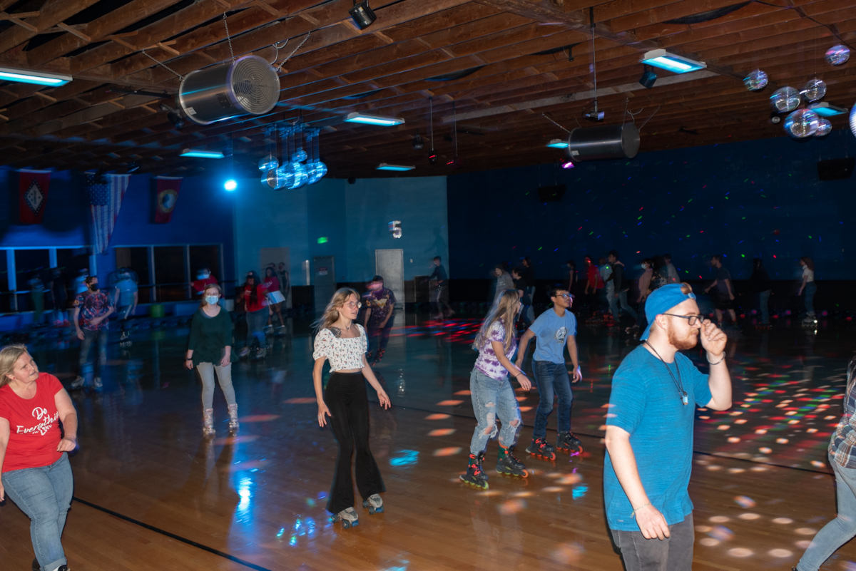 image of several people skating